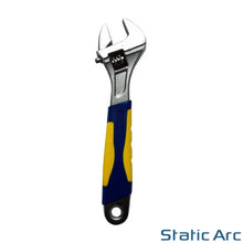 Load image into Gallery viewer, ADJUSTABLE SPANNER WRENCH SOFT GRIP HANDLE OPEN JAW HEAVY DUTY 6"/8"/10" inch