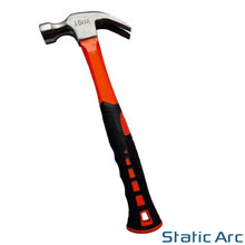 Load image into Gallery viewer, CLAW HAMMER SHOCK ABSORBING FIBREGLASS HANDLE STEEL HEAD NAIL REMOVER 16oz/20oz