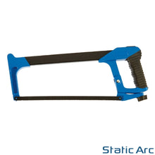 Load image into Gallery viewer, LARGE HACKSAW SET 12" 300mm SOFT GRIP METAL HAND SAW STEEL CUT BLADES 11pc