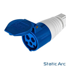 Load image into Gallery viewer, 16A Socket to UK 3 Pin Mains Plug Connector Adapter Cable Caravan Camping Lead