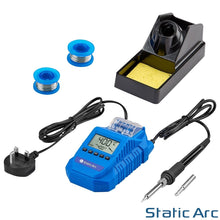 Load image into Gallery viewer, 60W Electric Soldering Iron Station Kit Digital Temp 480°C PCB + Solder Wire