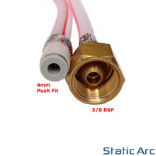 Load image into Gallery viewer, GAS HOSE ADAPTER REDUCER 3/8 BSP to 4mm PUSH FIT WELDER REGULATOR CONNECTOR G3/8
