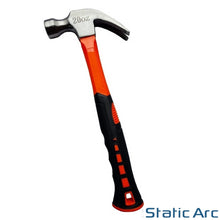 Load image into Gallery viewer, CLAW HAMMER SHOCK ABSORBING FIBREGLASS HANDLE STEEL HEAD NAIL REMOVER 16oz/20oz