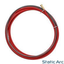Load image into Gallery viewer, MIG STEEL LINER INSERT WELDING WIRE 0.6-1.2mm TORCH BINZEL BLUE RED 4.2m