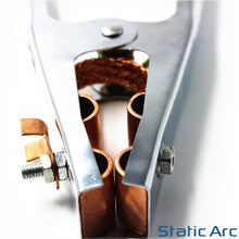 Load image into Gallery viewer, 300A ELECTRODE HOLDER + EARTH CLAMP SET WELDING GROUND ARC MMA ROD STICK GRIP