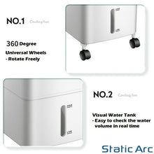 Load image into Gallery viewer, PORTABLE AIR COOLER FAN 60W ICE WATER HUMIDIFIER CONDITIONER TIMER 6Litre