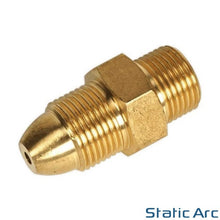 Load image into Gallery viewer, ARGON BOTTLE to CO2 REGULATOR ADAPTER CONNECTOR GAS FITTING 5/8" BSP to W21.8