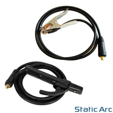 Load image into Gallery viewer, EARTH CLAMP + ELECTRODE HOLDER WELDING CABLE GROUND ARC MMA 200A 10-25 DINSE