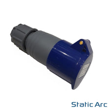 Load image into Gallery viewer, 16A 3-PIN INDUSTRIAL PLUG SOCKET MALE FEMALE 2P+EARTH CAMPING CARAVAN IP44 240V (Grey)