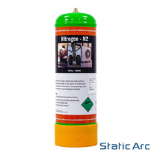 Load image into Gallery viewer, NITROGEN DISPOSABLE 2.2L GAS BOTTLE CYLINDER KIT REGULATOR FLOW GAUGE HOSE