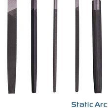 Load image into Gallery viewer, 5pc ENGINEERS HAND FILE SET 8" LARGE METAL SANDING TOOL FLAT ROUND TRIANGLE RASP