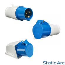 Load image into Gallery viewer, 32A 3-PIN INDUSTRIAL POWER PLUG ELECTRICAL SOCKET CONNECTOR SURFACE WEATHERPROOF