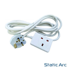 Load image into Gallery viewer, EXTENSION LEAD CABLE ELECTRIC UK MAINS POWER PLUG SOCKET SWITCH 1/2/4/6 GANG WAY