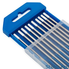 Load image into Gallery viewer, 10pc TIG WELDING TUNGSTEN ELECTRODES TIPS BLUE/GOLD/GREEN/GREY/RED/WHITE 1.6mm/2.4mm