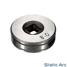 Load image into Gallery viewer, MIG WIRE FEED ROLLER DRIVE WHEEL SQUARE V KNURLED U GUIDE WELDING 0.6/0.8/1.0mm