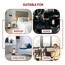 Load image into Gallery viewer, 1200W ELECTRIC HALOGEN SPACE HEATER OSCILLATING PORTABLE RADIATOR HOME OFFICE