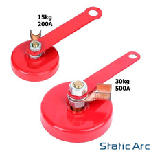 Load image into Gallery viewer, MAGNETIC WELDING GROUND CLAMP HOLDER EARTH BLOCK DISC SUPPORT 200A/500A