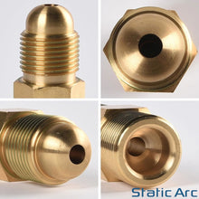 Load image into Gallery viewer, ARGON BOTTLE to CO2 REGULATOR ADAPTER CONNECTOR GAS FITTING G5/8 to W21.8
