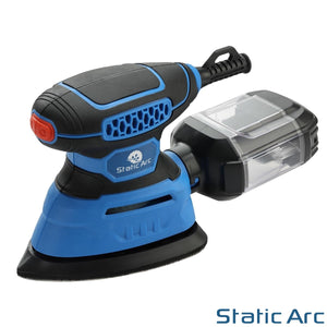 140W ELECTRIC DETAIL SANDER CORDED PALM MOUSE WOOD SANDING + PADS