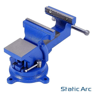 BENCH VICE SWIVEL BASE WORK CLAMP GRIP JAW ENGINEERS WORKSHOP 100mm (4in)