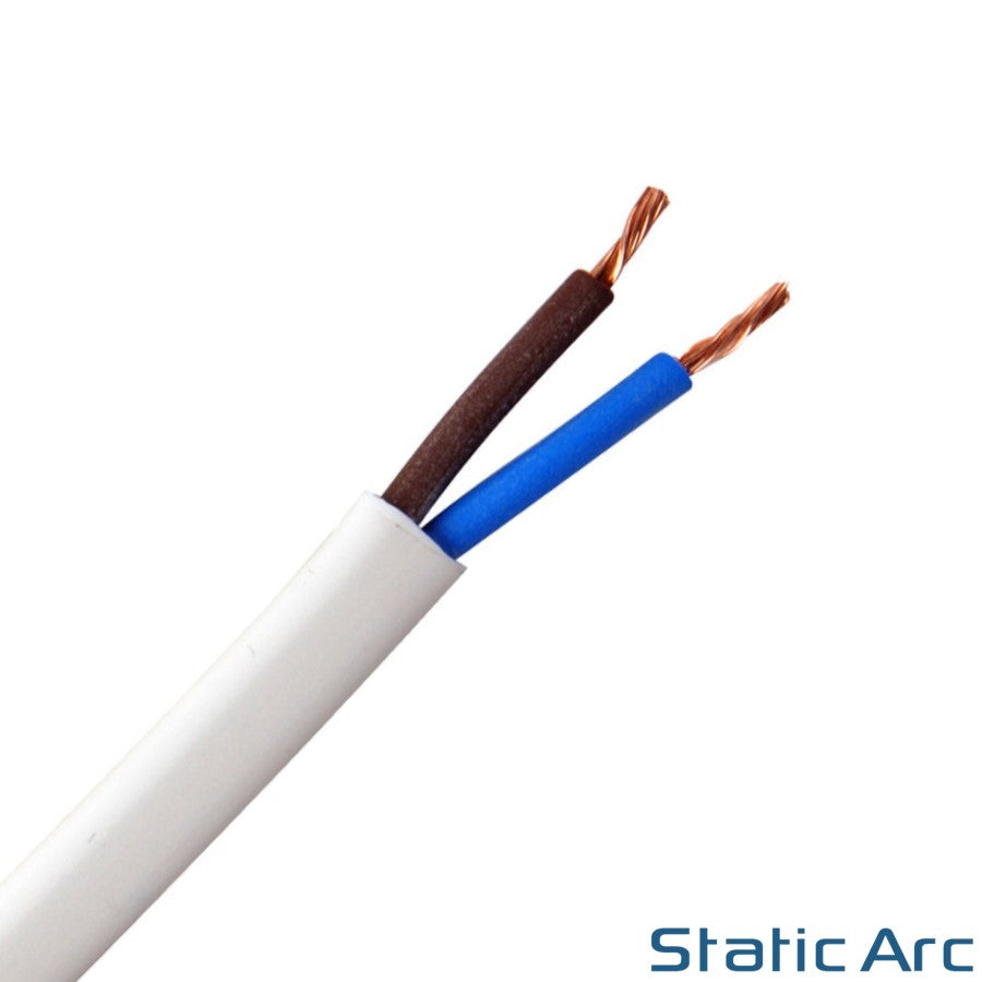 2/3/4 CORE ELECTRICAL WHITE FLEX CABLE ROUND FLEXIBLE WIRE 0.75/1.0/1.5/2.5mm2 (Copy)
