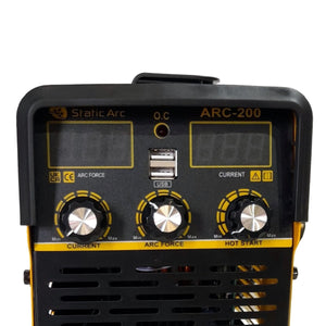 ARC 200A Inverter Welder MMA Stick Hot Start Arc Force Welding Kit + Electrodes