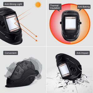 AUTO DARKENING WELDING MASK HELMET TRUE COLOUR LARGE VIEW FACE EYE HEAD VISOR