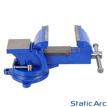 Load image into Gallery viewer, BENCH VICE SWIVEL BASE WORK CLAMP GRIP JAW ENGINEERS WORKSHOP 100mm (4in)
