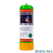 Load image into Gallery viewer, ARGON CO2 DISPOSABLE GAS BOTTLE CYLINDER KIT WELDING 100% PURE 88/12% MIX 2.2L
