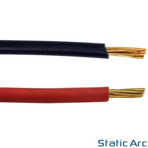 1 CORE ELECTRICAL CABLE SINGLE WIRE INSULATED PVC RED BLACK 6491X 0.75-4.0mm2