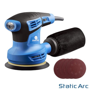 280W ELECTRIC RANDOM ORBITAL SANDER ROTARY PALM CIRCULAR DISC 125mm