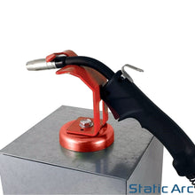 Load image into Gallery viewer, MIG WELDING TORCH HOLDER STAND LANCE SUPPORT BLOCK MAGNETIC HEAVY DUTY 30KG
