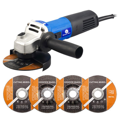850W ELECTRIC ANGLE GRINDER CUTTING GRINDING SANDING TOOL 115mm 4.5